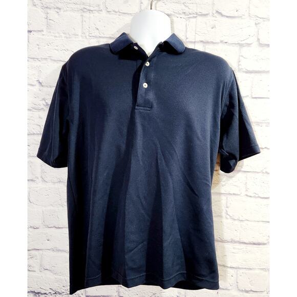 Sport Tek Dark Blue Baylor Sports Care On Arm Polo Shirt Medium Lightweight - Picture 1 of 6